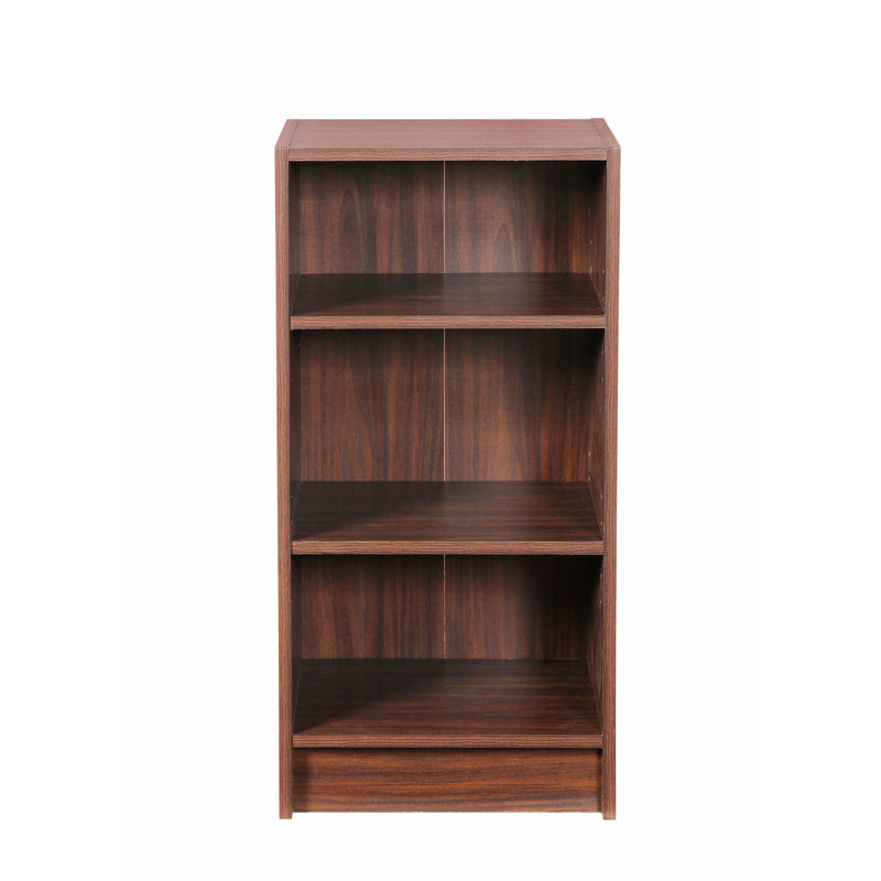 Zaira 80cm H x 40cm W Standard Bookcase, 80cm H x 40cm W x 30cm D, Walnut