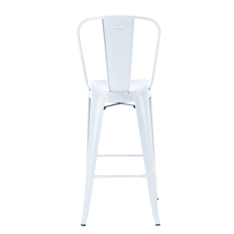 Tabouret de bar galvanisé Gainsborough, Blanc, 30 po