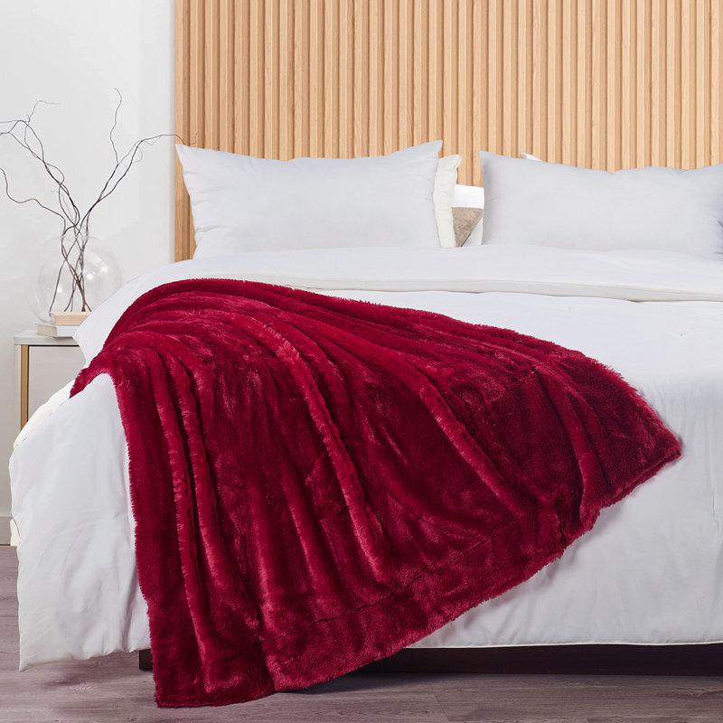 Throw Blanket, 50" W x 70" L, Chili Pepper Red