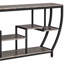 Console industrielle, canapé d'entrée 70,9 "avec tablettes-933320537