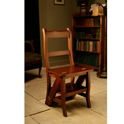 468 cm H Solid Wood Ladder Back Side Chair