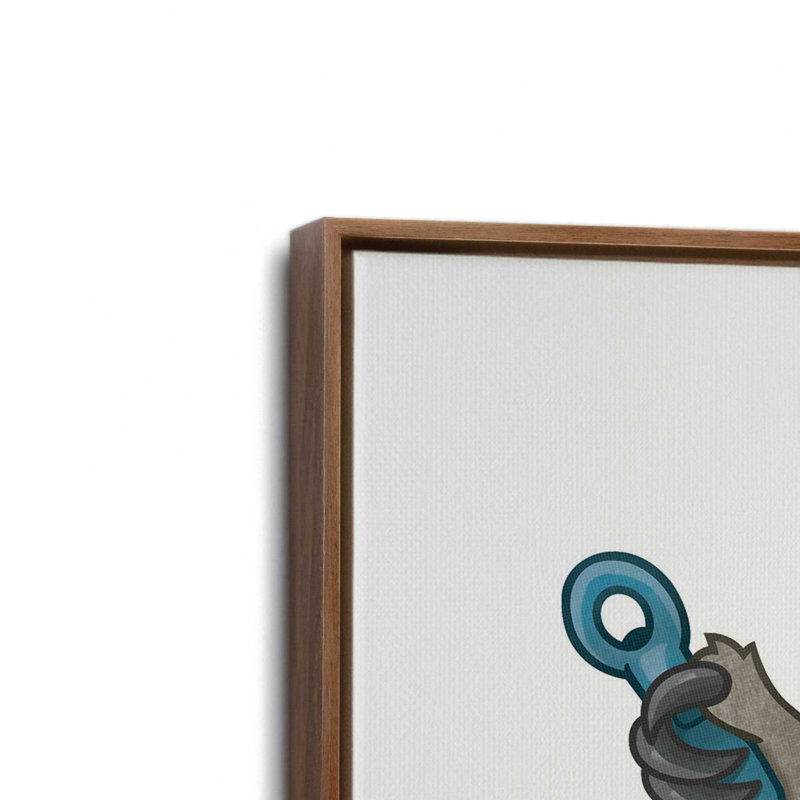«My Reality» par Lauren Rader, reproduction d'art, L 20 po x H 20 po, Brun, Toile avec cadre