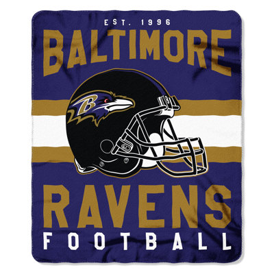 Jeté en molleton imprimé NFL Baltimore Ravens