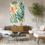 «Warm Tropical Leaves», art abstrait moderne, vibrant et côtier-1746835037