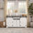 White Manufactured Wood Sideboard Cabinet