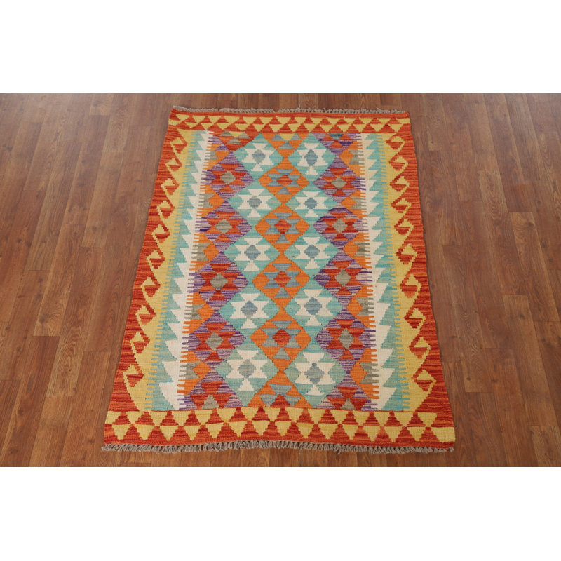 Multolor Kilim Oriental Accent Rug 3x5