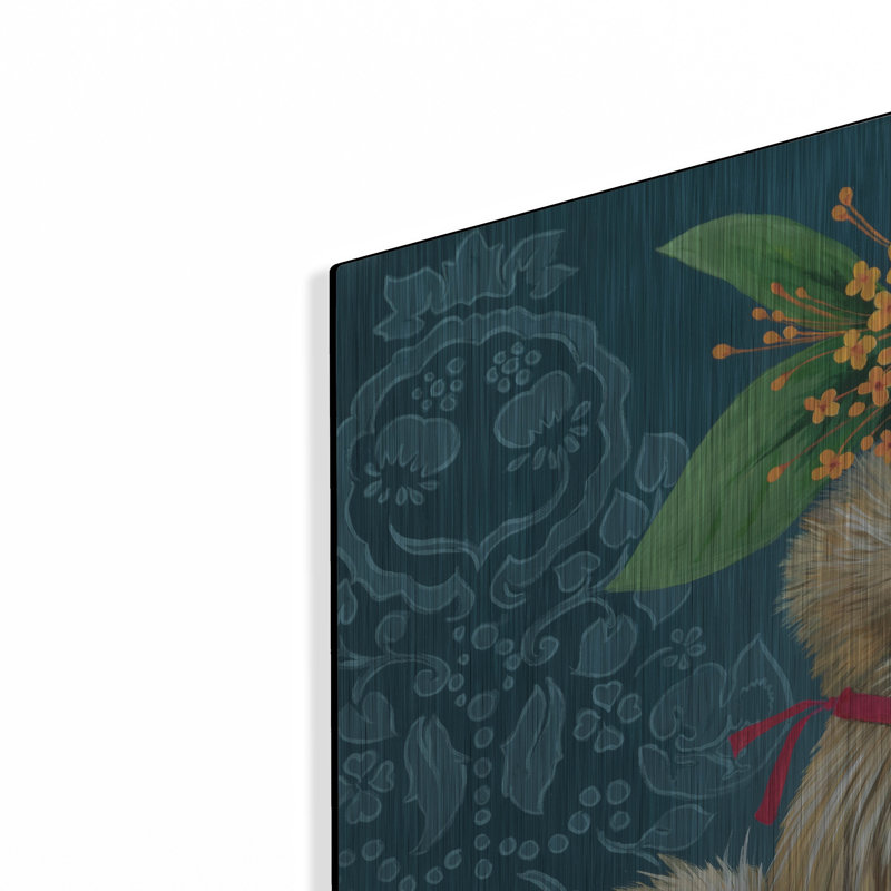  Art mural en métal «Brown Silkie» par Heather Gauthier, 24 po x 48 po