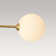 6 - Light Sputnik Glass Globe Linear Semi Flush Mount