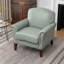 Fauteuil rembourré en cuir véritable de 32 po de largeur Shalisia-1390063093