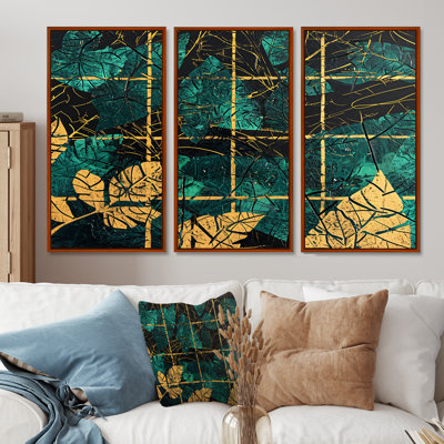 Hemsworth - ensemble de reproductions d'art mural feuilles