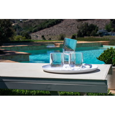 Askey 16oz. Acrylic Drinking Glass Set