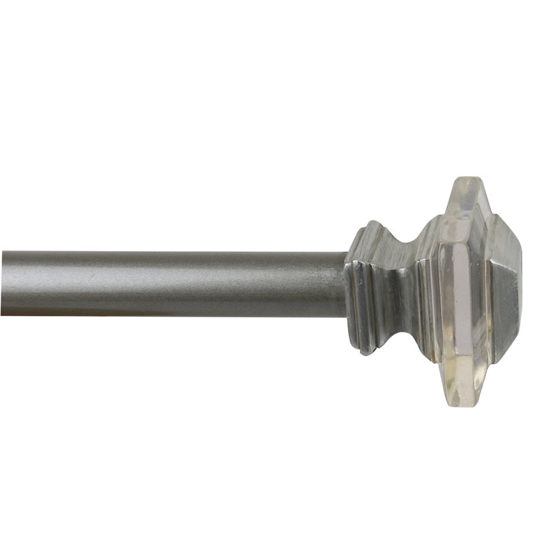 Tringle à rideaux simple Polzin, H 0,75 po x l 84 po x P 0,75 po, Étain