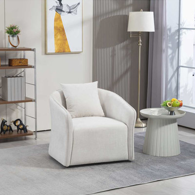 Chaise pivotante rembourrée