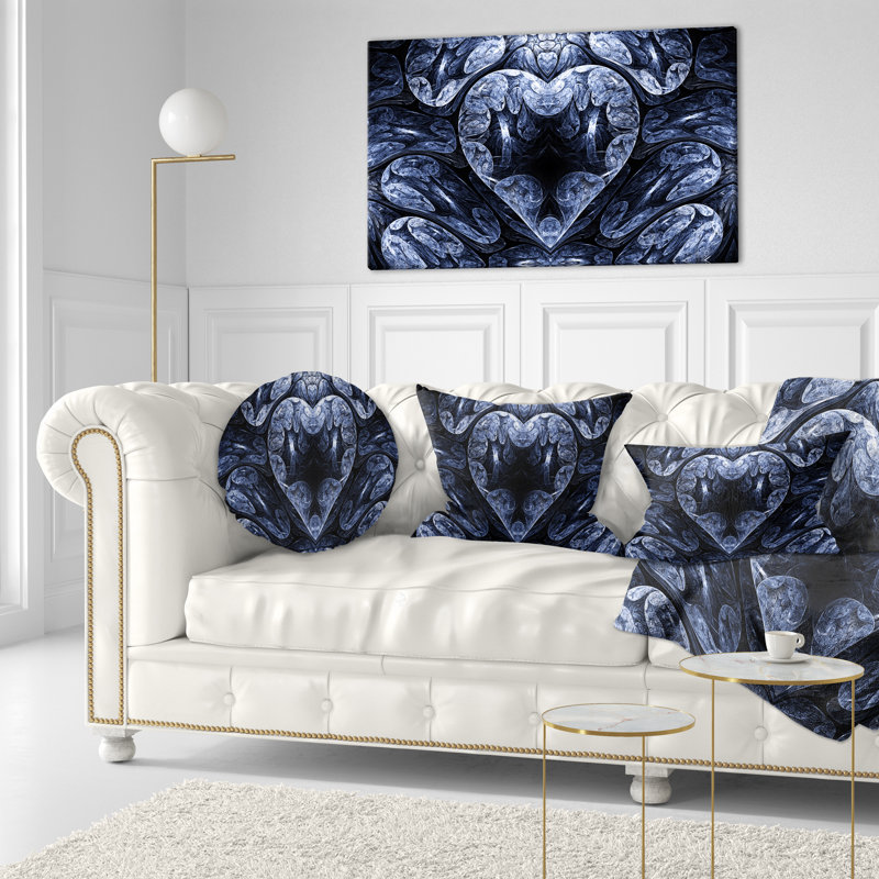 Coussin abstrait abstrait et mystique, Rectangulaire, 12 po x 20 po