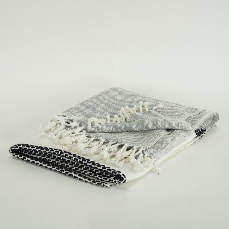 Jeté , Gris / blanc