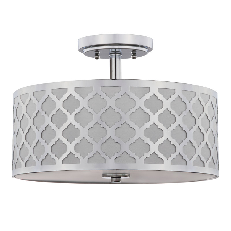 Chanston Semi Flush Mount, Chrome