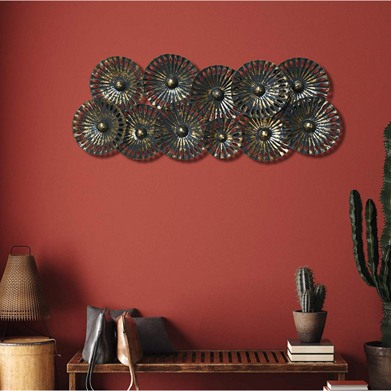 Handmade Traditional Abstract Wall Decor on Metal