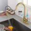 Robinet de cuisine tactile avec douchette extractible-116628575