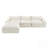 Fully Compressed Sofa with High Density Foam, No Assembly Required, Legless Design, Integrated Backrest and Seat Cushion, Free Combination, Particle Chenille-2060011243