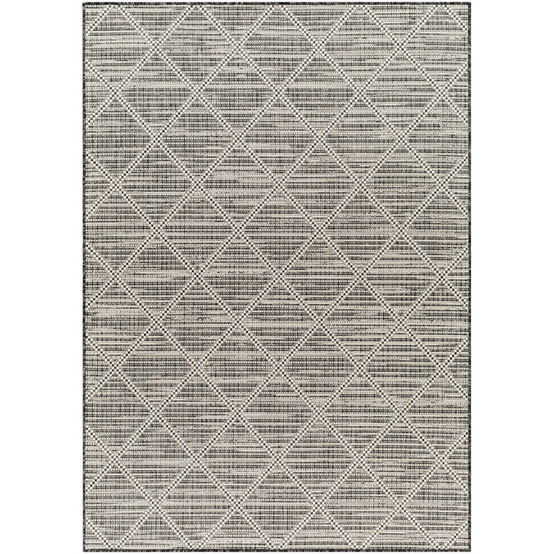 Tapis d'intérieur / extérieur en polypropylène tissé à la machine Eastmane, Rectangle 2 pi x 3 pi
