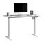 Bureau assis / debout, finition blanche-203340319