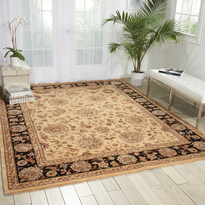 Deguzman Wool Oriental Indoor Rug, Rectangle 5'6" x 8'6"
