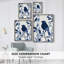 Reproduction encadrée FLORAL Series DLXV - bois massif-434568298