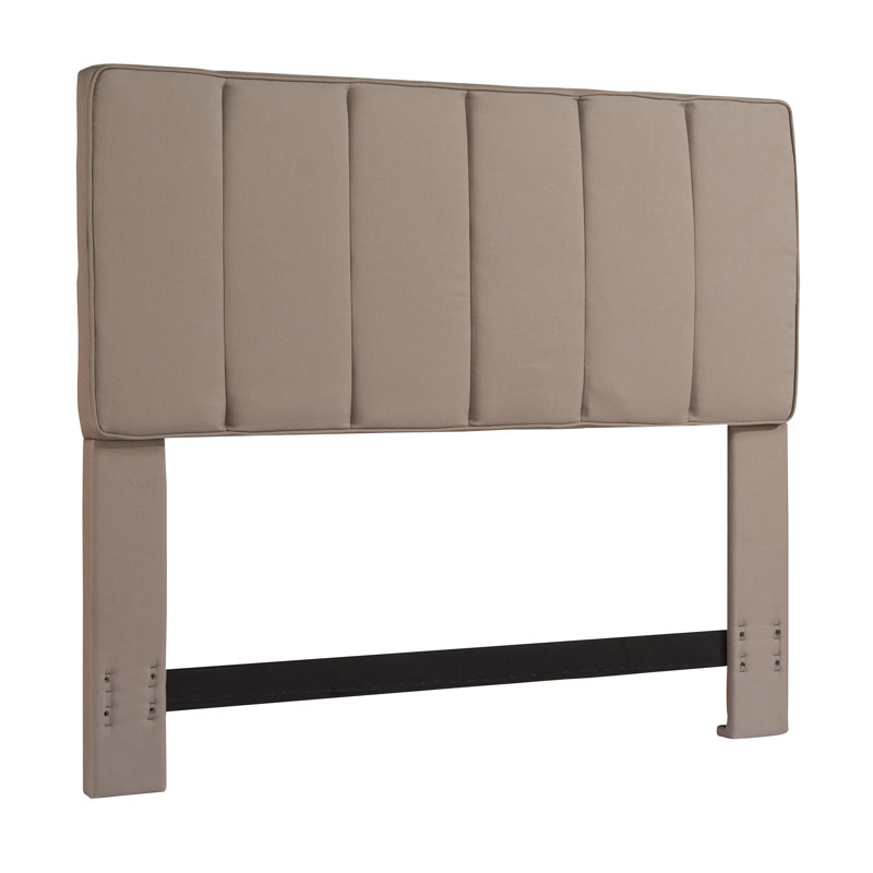 Tête de lit tapissier Liwanu, Double / grand, Gris plume