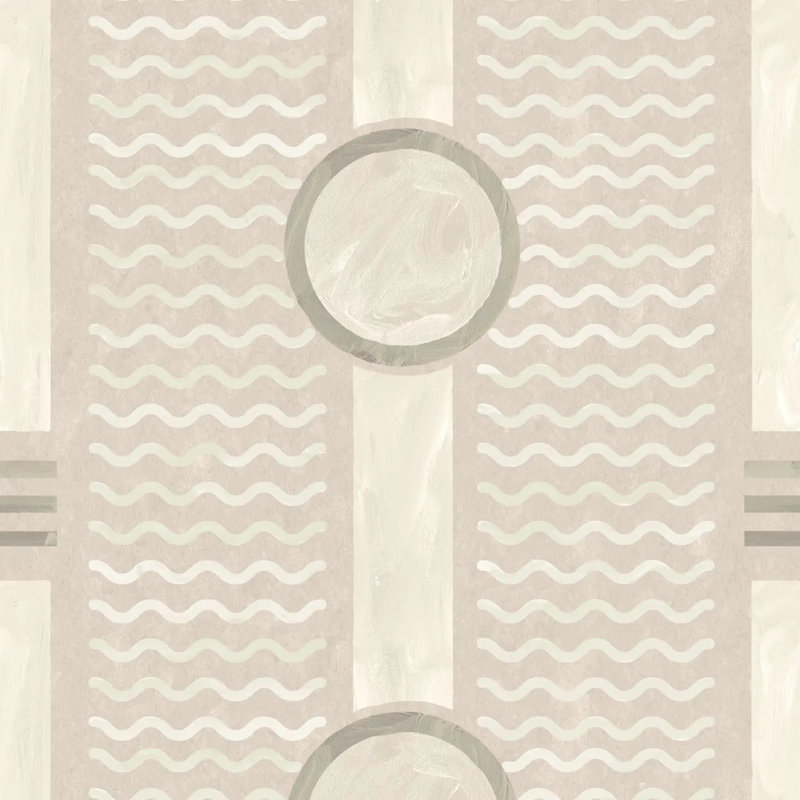 South Beach Facade - Wallpaper, Ivory, Premium Paper