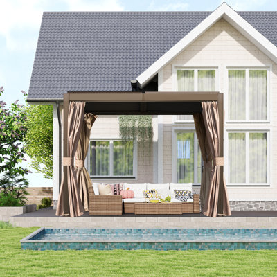 10 Ft. W x 10 Ft. D Aluminum Pergola