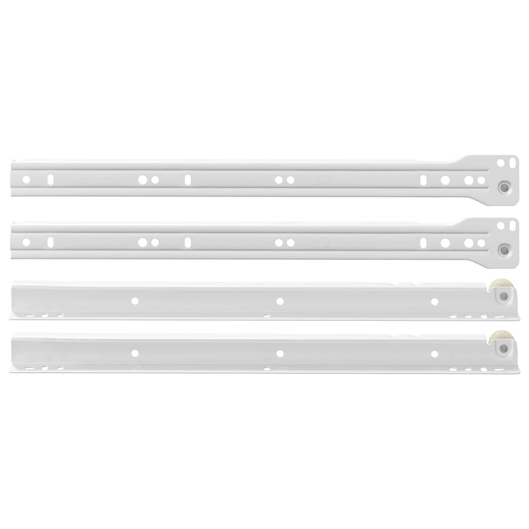 Vidaxl Drawer Slide White Steel Mechanisms Cabinet Glide Accessories Solutions