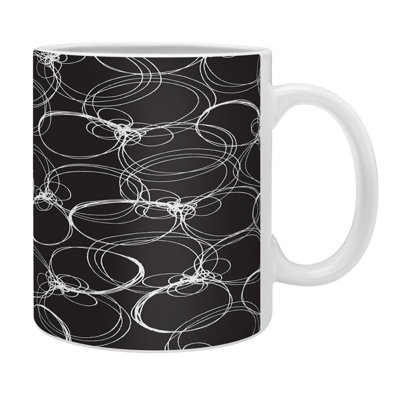 Grande tasse à café cercles
