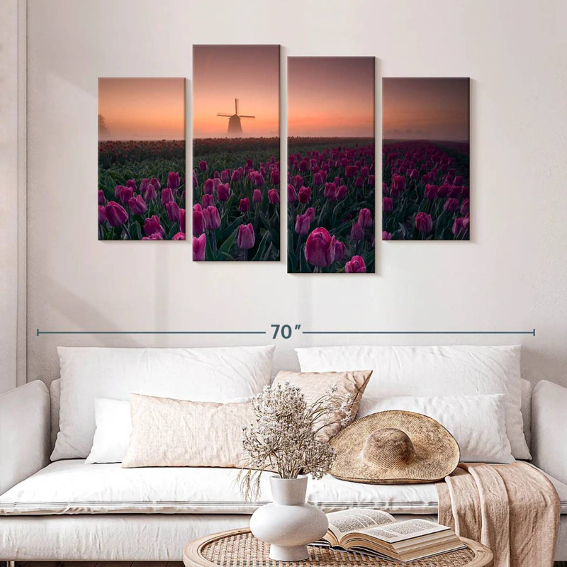 Champ de tulipes hollandais Alvord, H 32 po x l 52 po