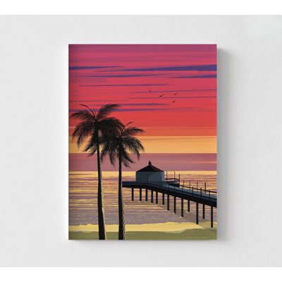 California Poster Wall Art, Framed Californian Wall Decor, Tropical Beach Decor Print, Oversized Wall Art, Framed Wall Art, Large Wall Art