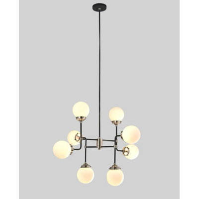 Lampe suspendue en verre Manhattan