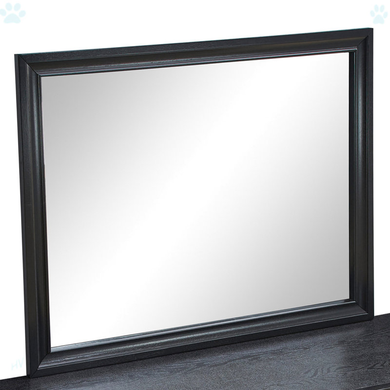 Miroir moderne pour salle de bain, Noir, noir, noir, noir