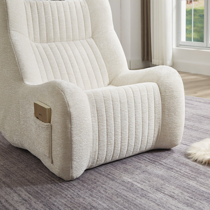 Salon de détente ergonomique surdimensionné en chenille pour les espaces de vie