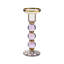 Violet Check Large Glass Candlestick-2051262940
