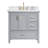 Fully Assembled 36" Freestanding Single Sink Bathroom Vanity with 2 Handle Sets