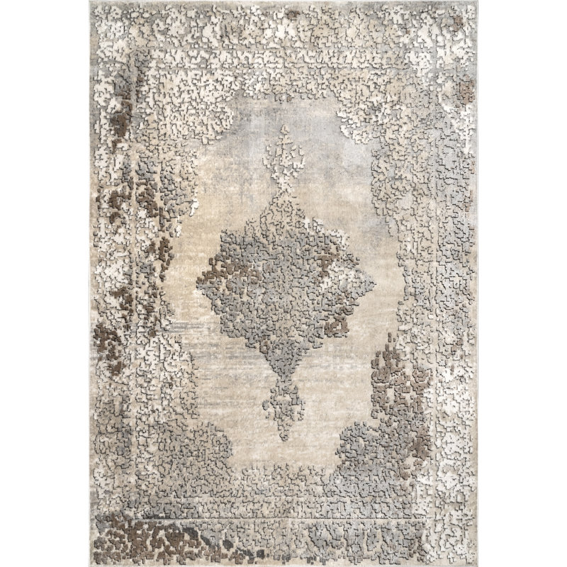 Tapis oriental beige Anacortes, Rectangle 9 pi x 12 pi