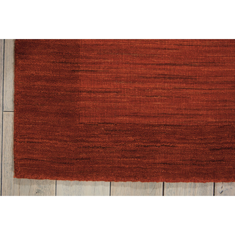 Ripple Wool Area Rug in Barn, Rectangle 5'6" x 7'5"
