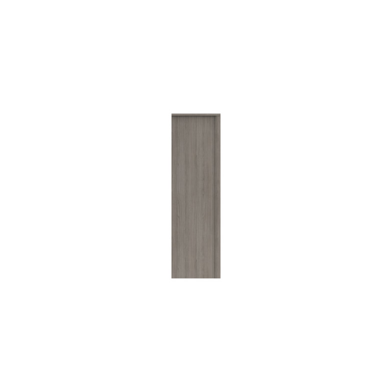 Colville 2 Door Manufactured Wood Wardrobe, Grey Oak/White Grey Gloss