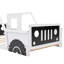 Lit plateforme en bois avec roulettes-1011492293