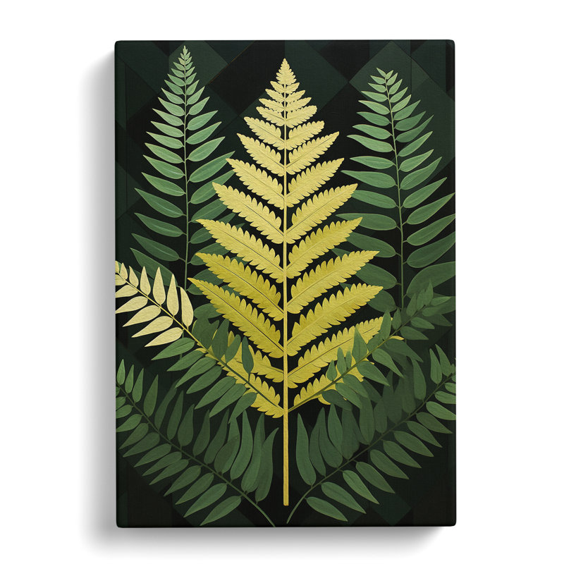 Fern Leaf Geometric - Print, 76cm H x 50cm W x 3cm D
