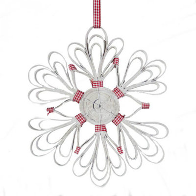 25cm Wood Holiday Shaped Ornament