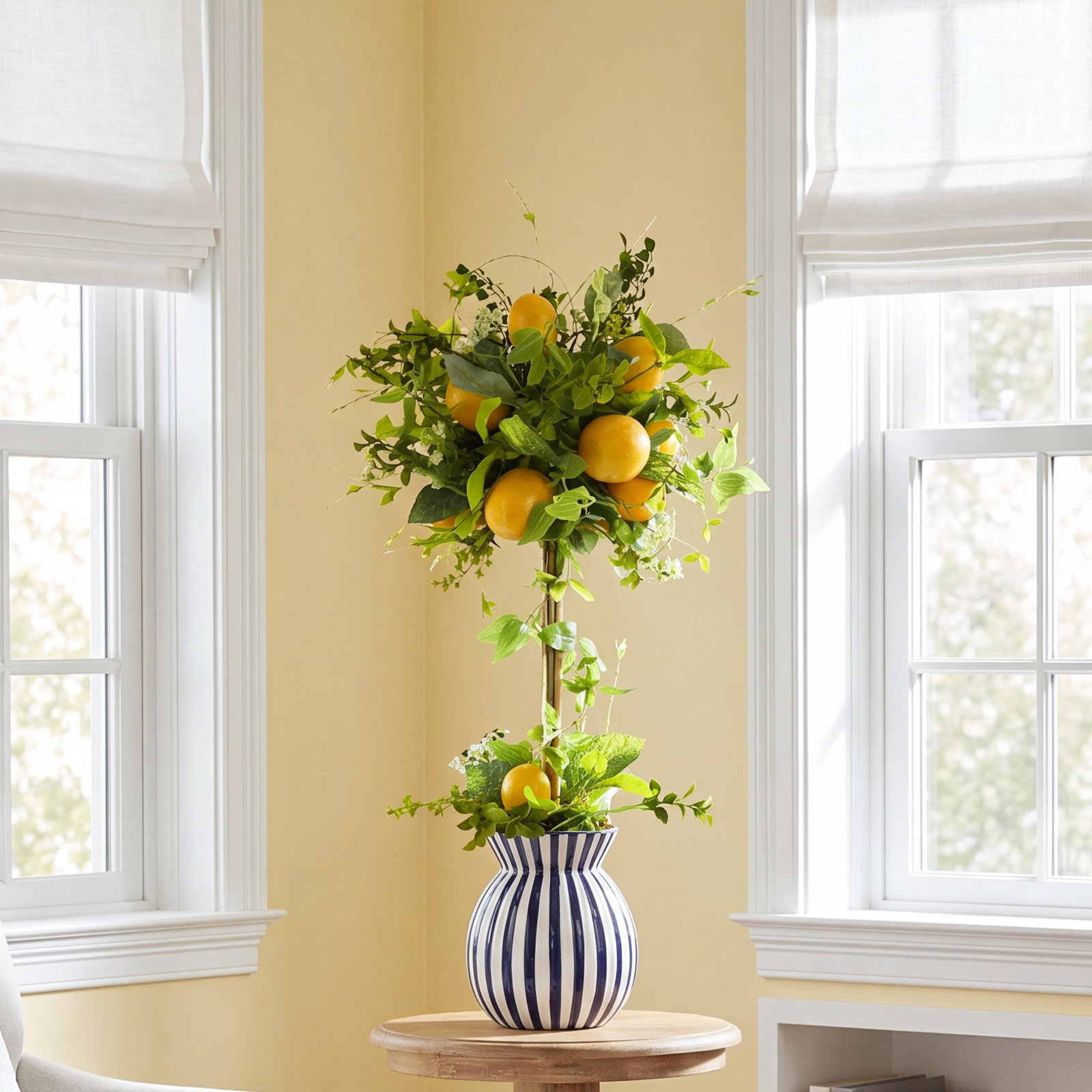 Artis 29'' Faux Lemon Topiary in Ceramic Decorative Vase