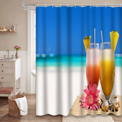 Deux boissons tropicales exotiques avec 12 crochets