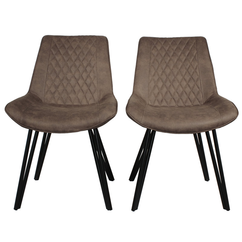 Coldiron 48cm H Upholstered Side Chair, Light Grey