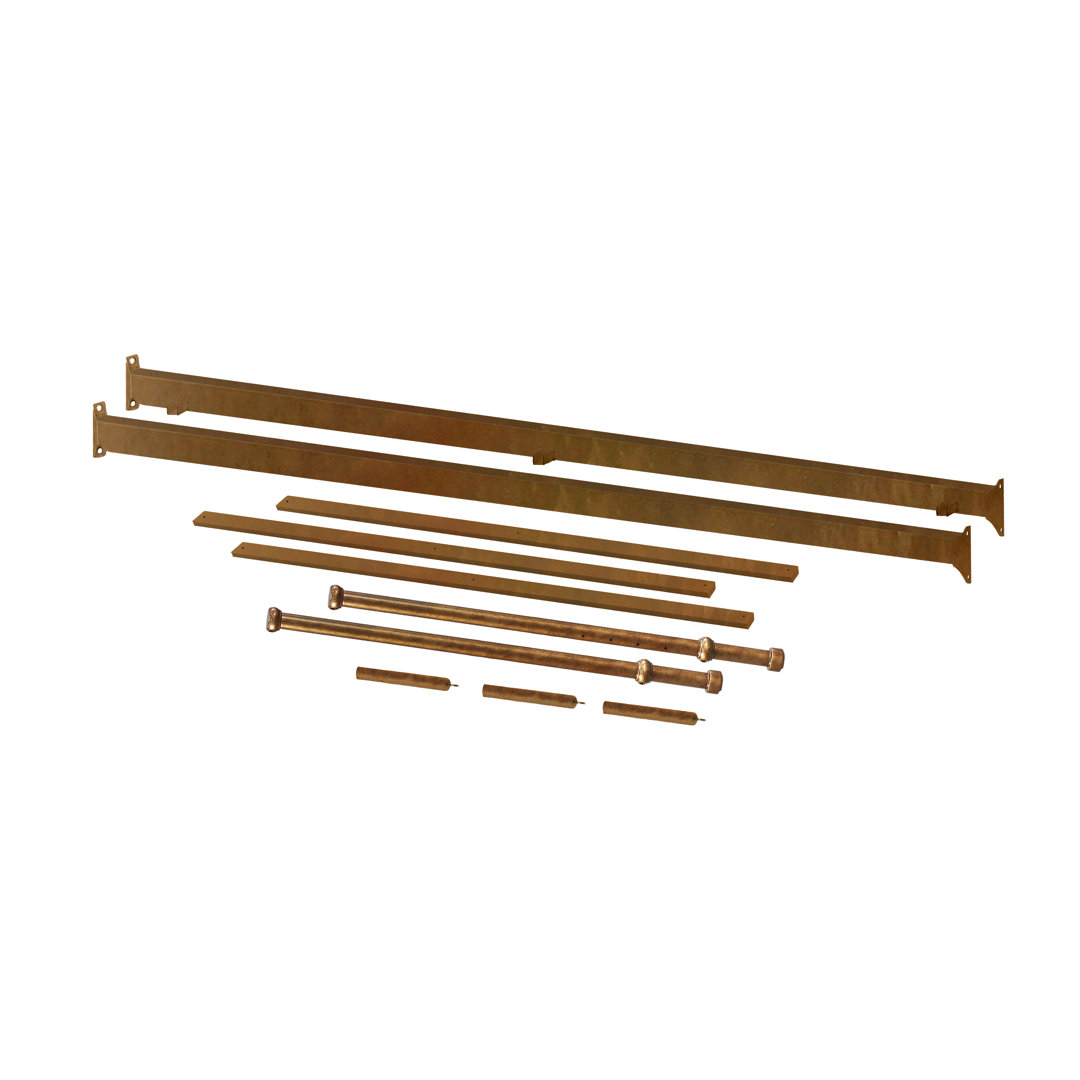 Winston Full Bed Rails Namesake Color: Vintage Gold