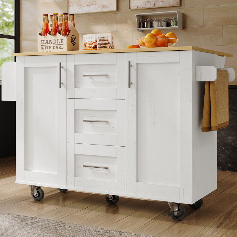 Kitchen Island, White